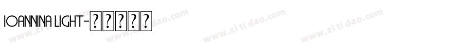 Ioannina Light字体转换